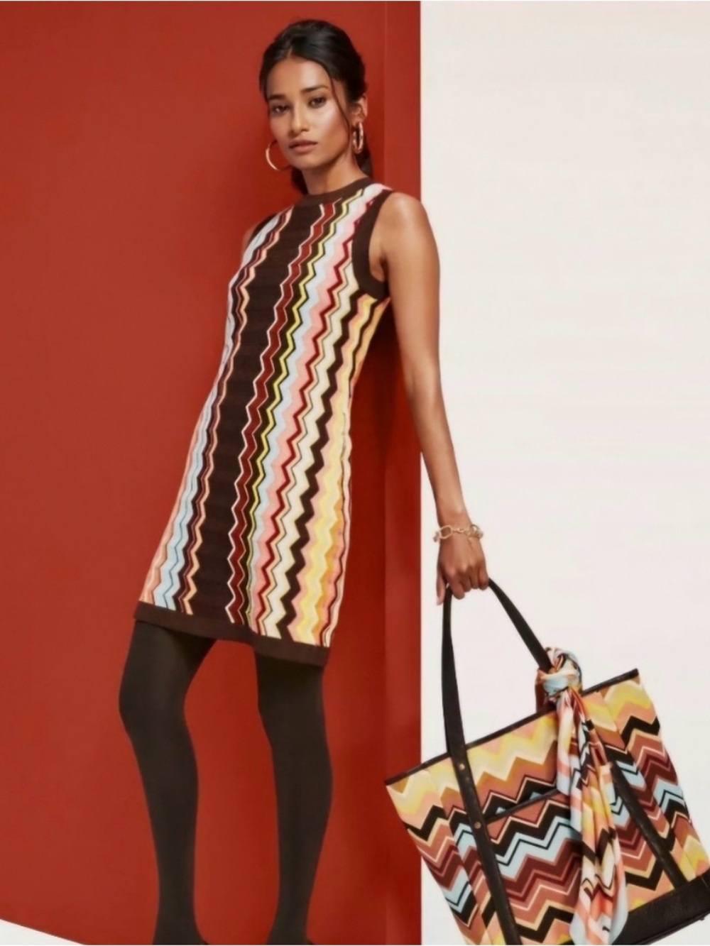 Missoni for Target Zig Zag Sweater Dress Women's Sleeveless Sz L